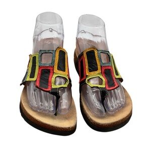 Think! Colorful Geometric Sandals size 6‎